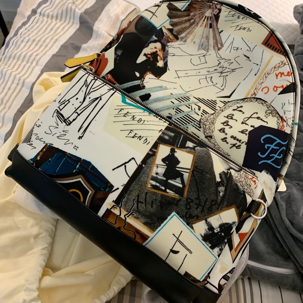 Fendi Karl kollage backpack